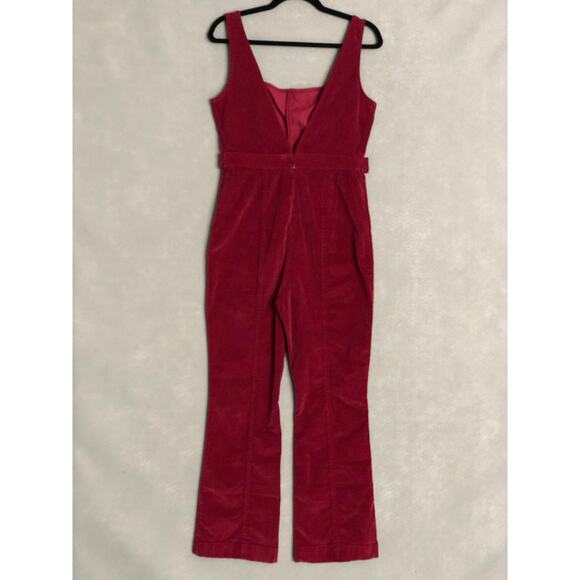 Free People Women's Size 0 Party Starter One Piece Jumpsuit Holly Berry NEW - Picture 3 of 7